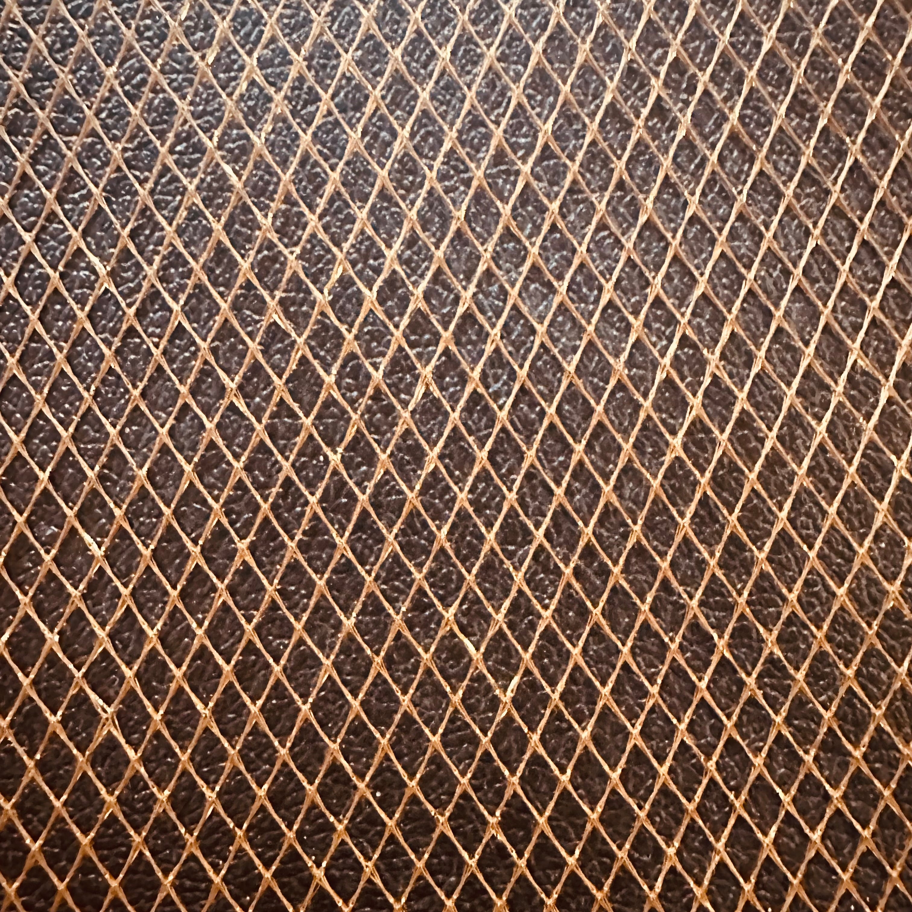 Non Stretch Polyester Diamond Fish knit |Spandex Palace  Orange Gold