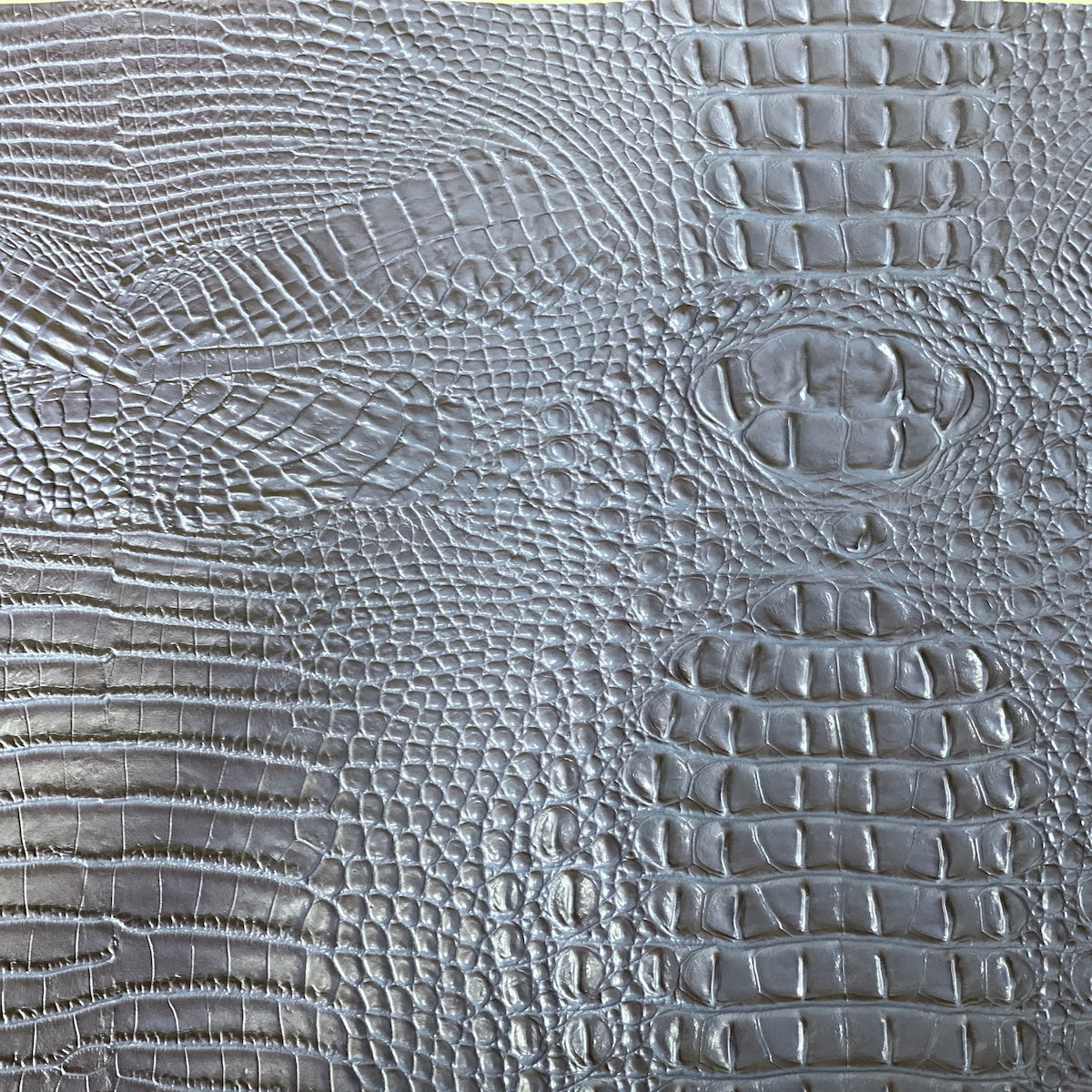 Amazon 3D Embossed Gator Faux Leather Vinyl Fabric