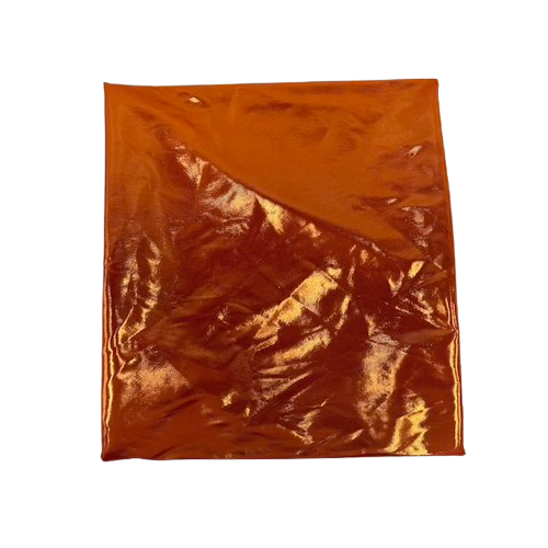 Orange Metallic Stretch Lurex Foil Shimmer ITY Spandex Fabric