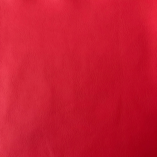 Matte Red Lambskin Stretch Faux Leather With Suede Backing Apparel Fabric