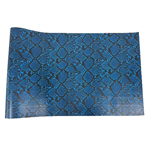 Royal Blue Caicos Snake Skin Faux Leather Vinyl Fabric