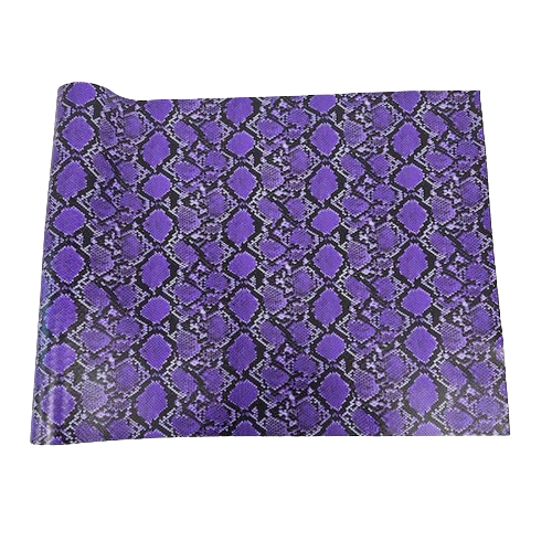 Purple Caicos Snake Skin Faux Leather Vinyl Fabric