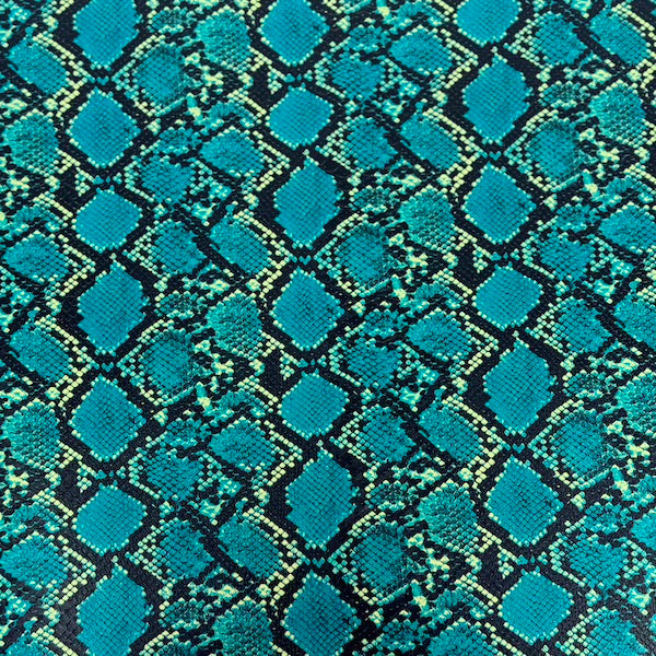 Caicos Snake Skin Faux Leather Vinyl Fabric