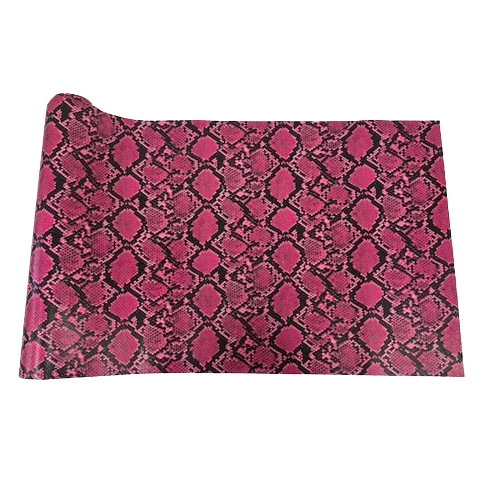 Hot Pink Caicos Snake Skin Faux Leather Vinyl Fabric