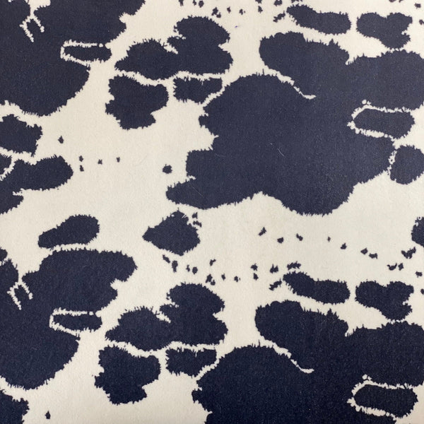 Pony Print Velvet Flocking Fabric