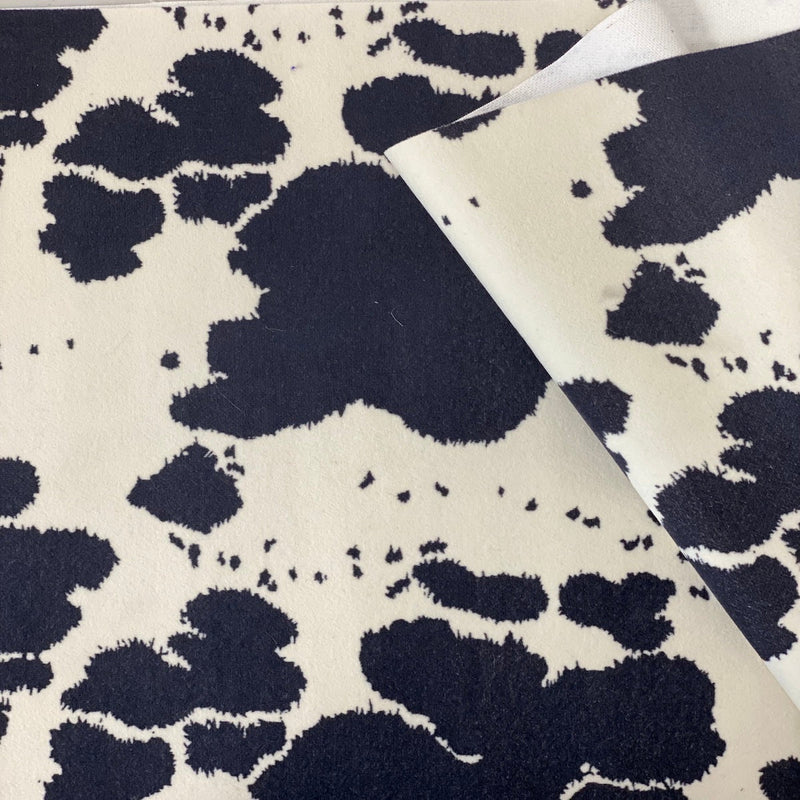 Pony Print Velvet Flocking Fabric