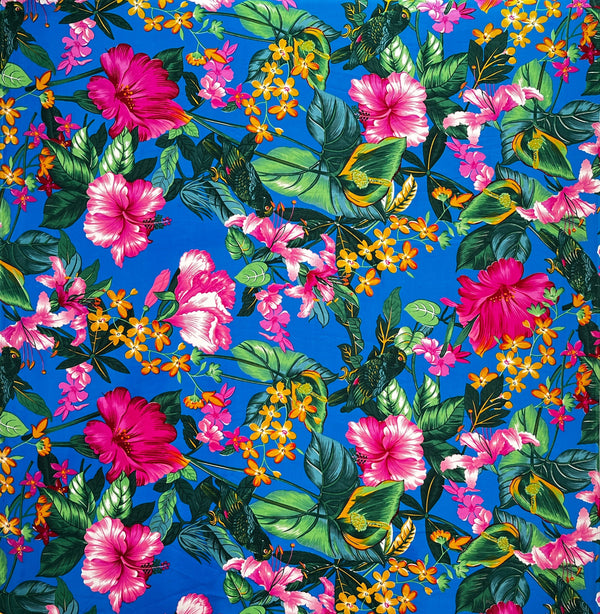 Tropical Garden Fabric | Peachskin