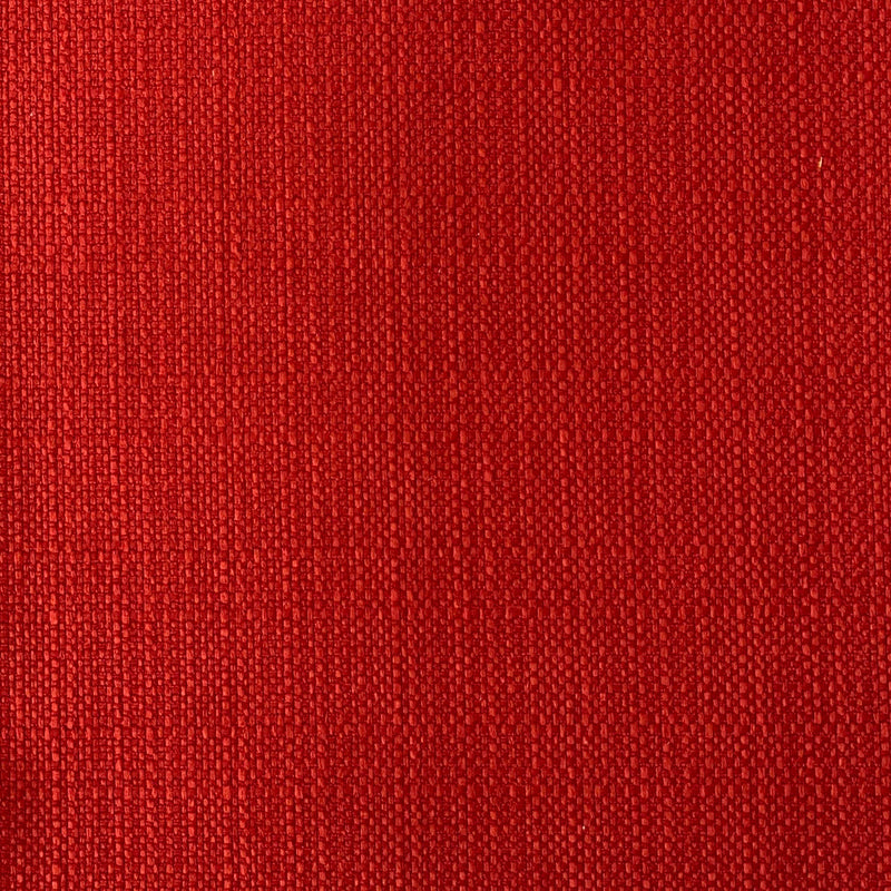 Red Breda Linen Upholstery Drapery Fabric