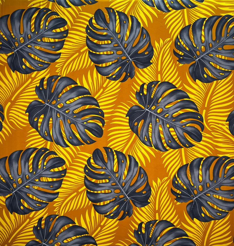 Monstera Dypsis Lutescens Leaves Fabric  | Peachskin l Spandex Palace