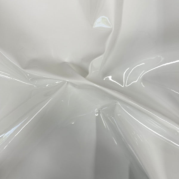 White Chrome Reflective Mirror Vinyl Fabric