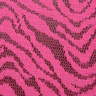 Zebra Lace Mechanical Stretch Fabric | Spandex Place Hot Pink