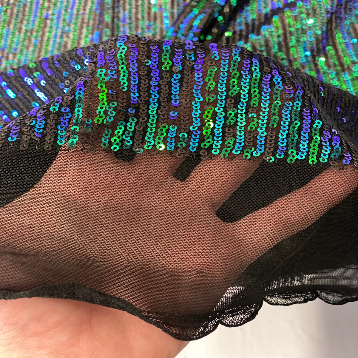 Mille Stripe Stretch Sequins Fabric | Spandex Palace