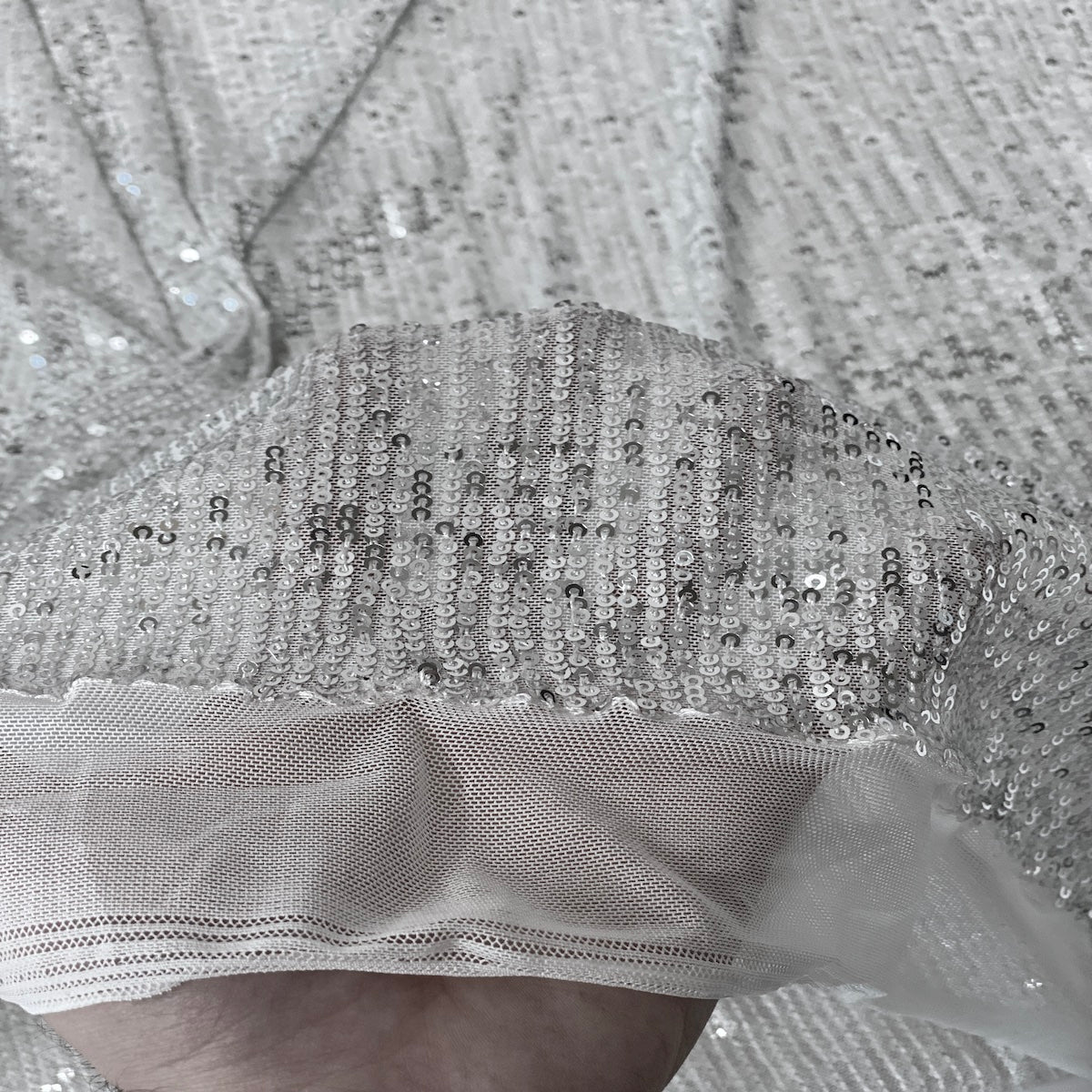 Mille Stripe Stretch Sequins Fabric | Spandex Palace