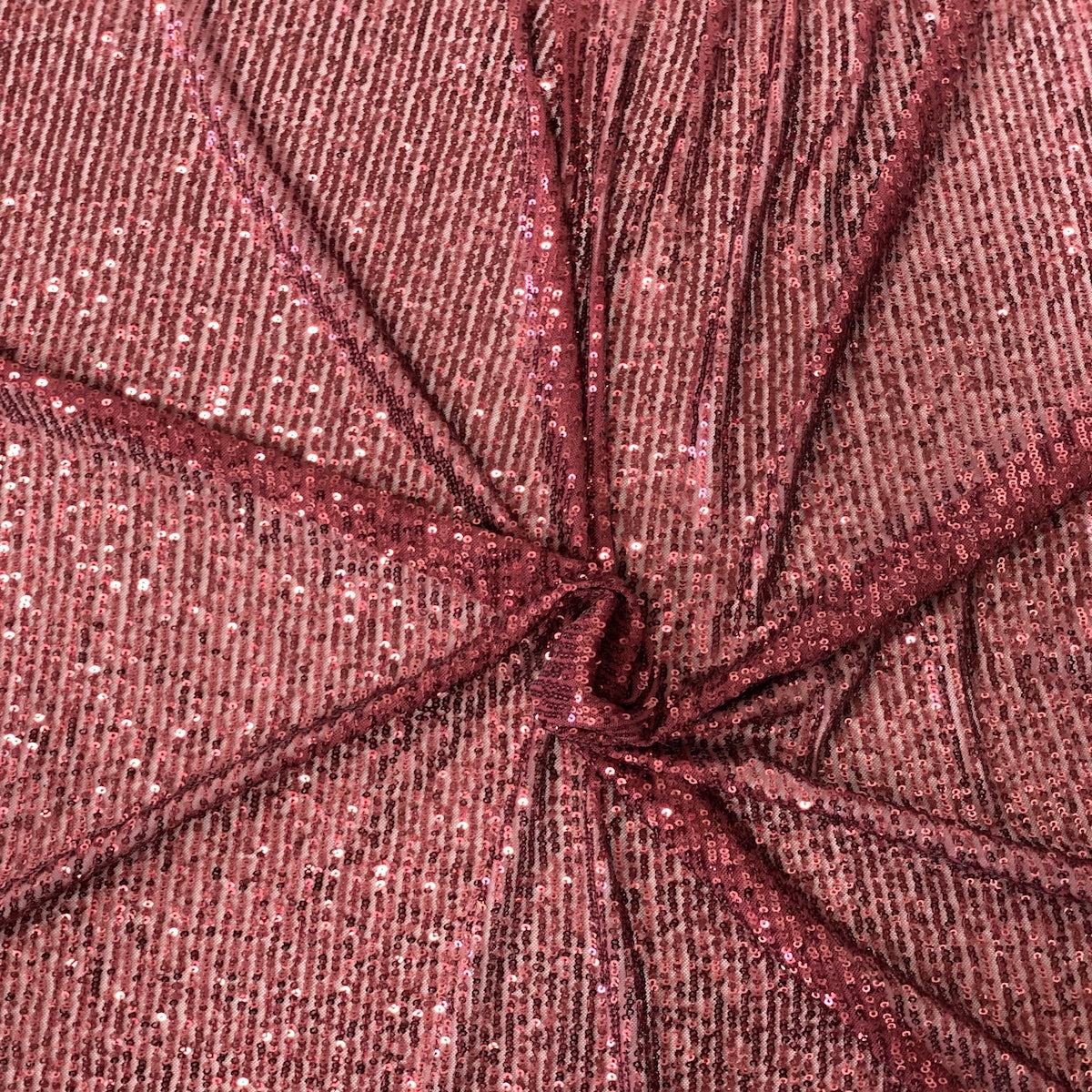 Mille Stripe Stretch Sequins Fabric | Spandex Palace