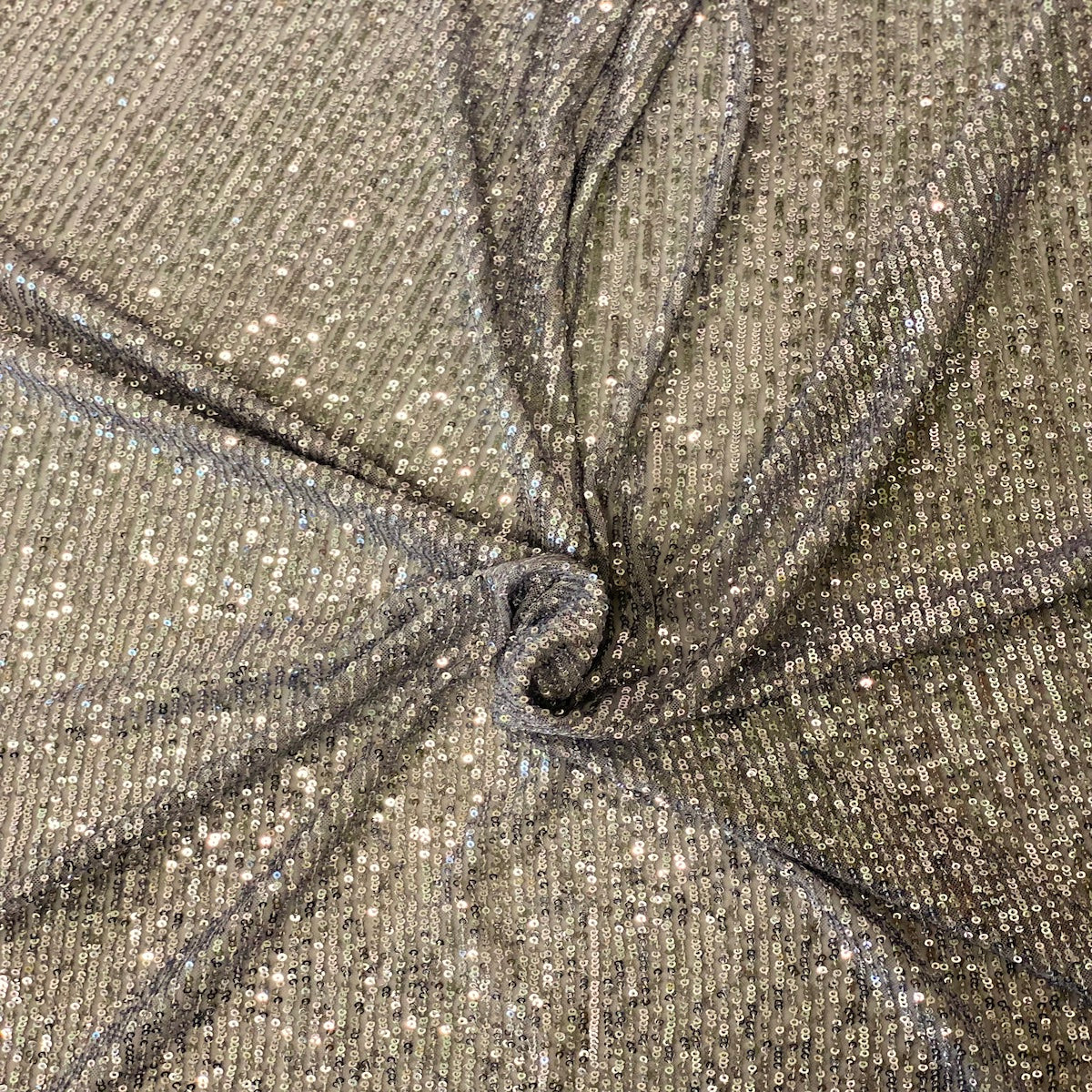 Mille Stripe Stretch Sequins Fabric | Spandex Palace