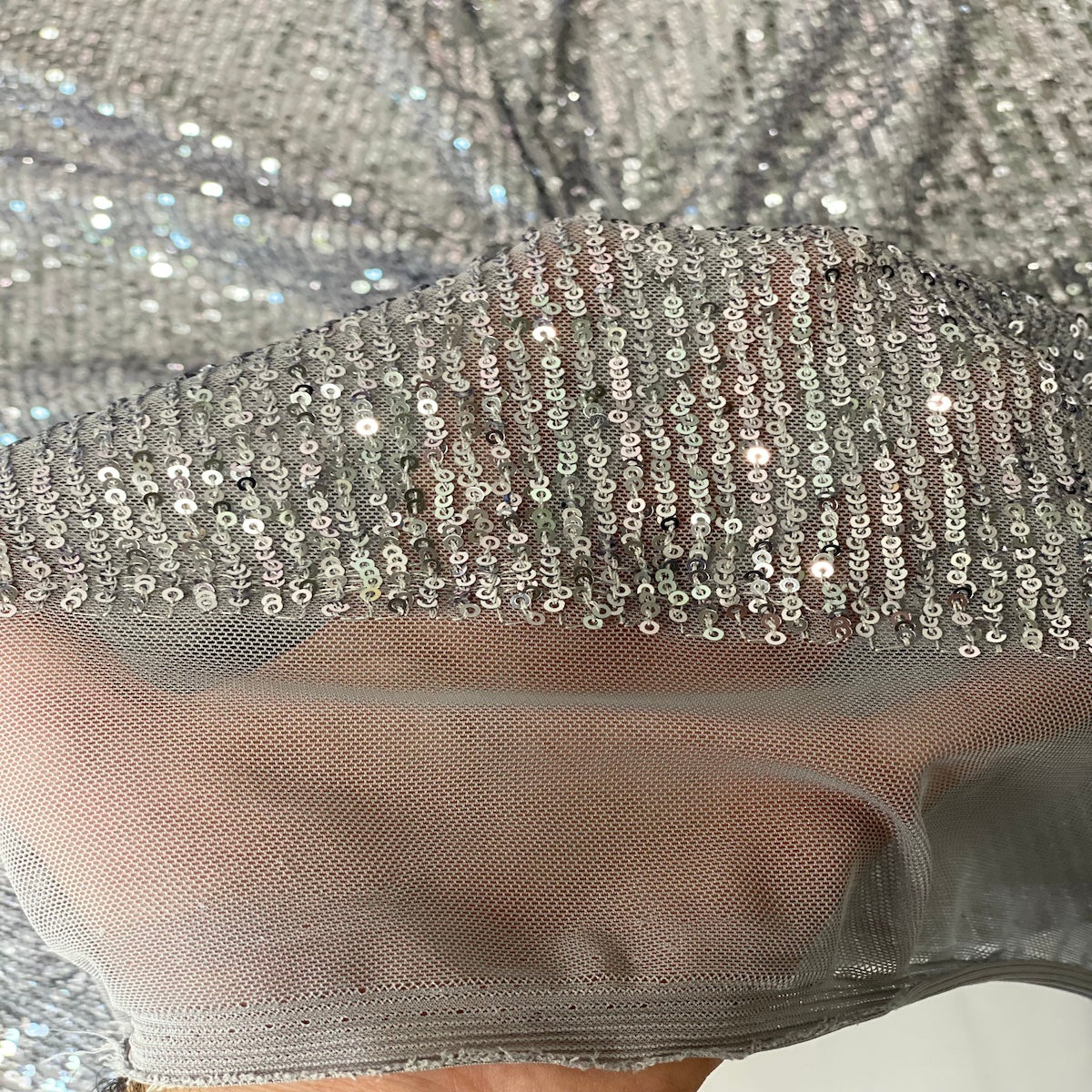Mille Stripe Stretch Sequins Fabric | Spandex Palace