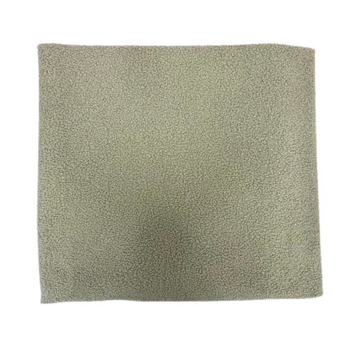 Sage Green Terry Knit Faux Wool Boucle Fabric