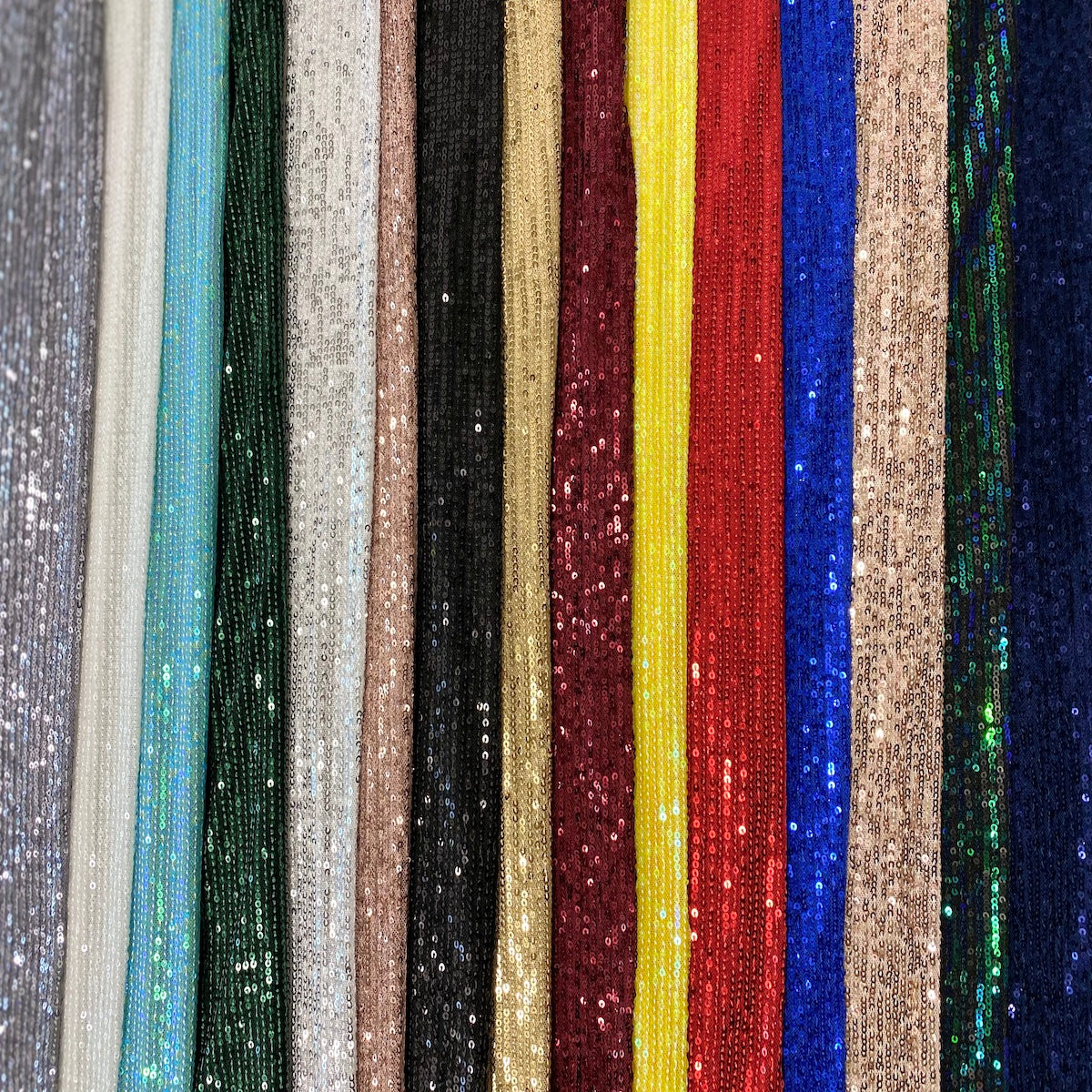 Mille Stripe Stretch Sequins Fabric | Spandex Palace
