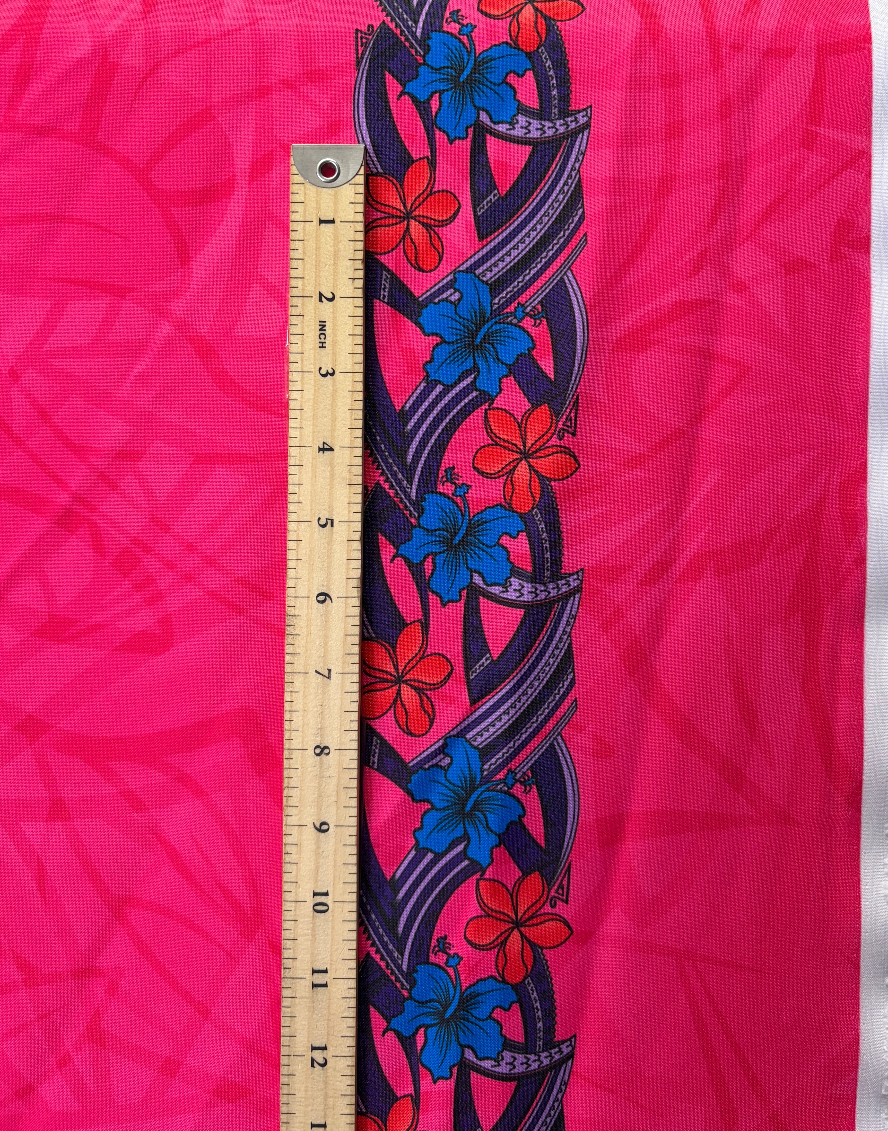 Island Tatau Lei Double Border Polyester Fabric | Islands Fabric