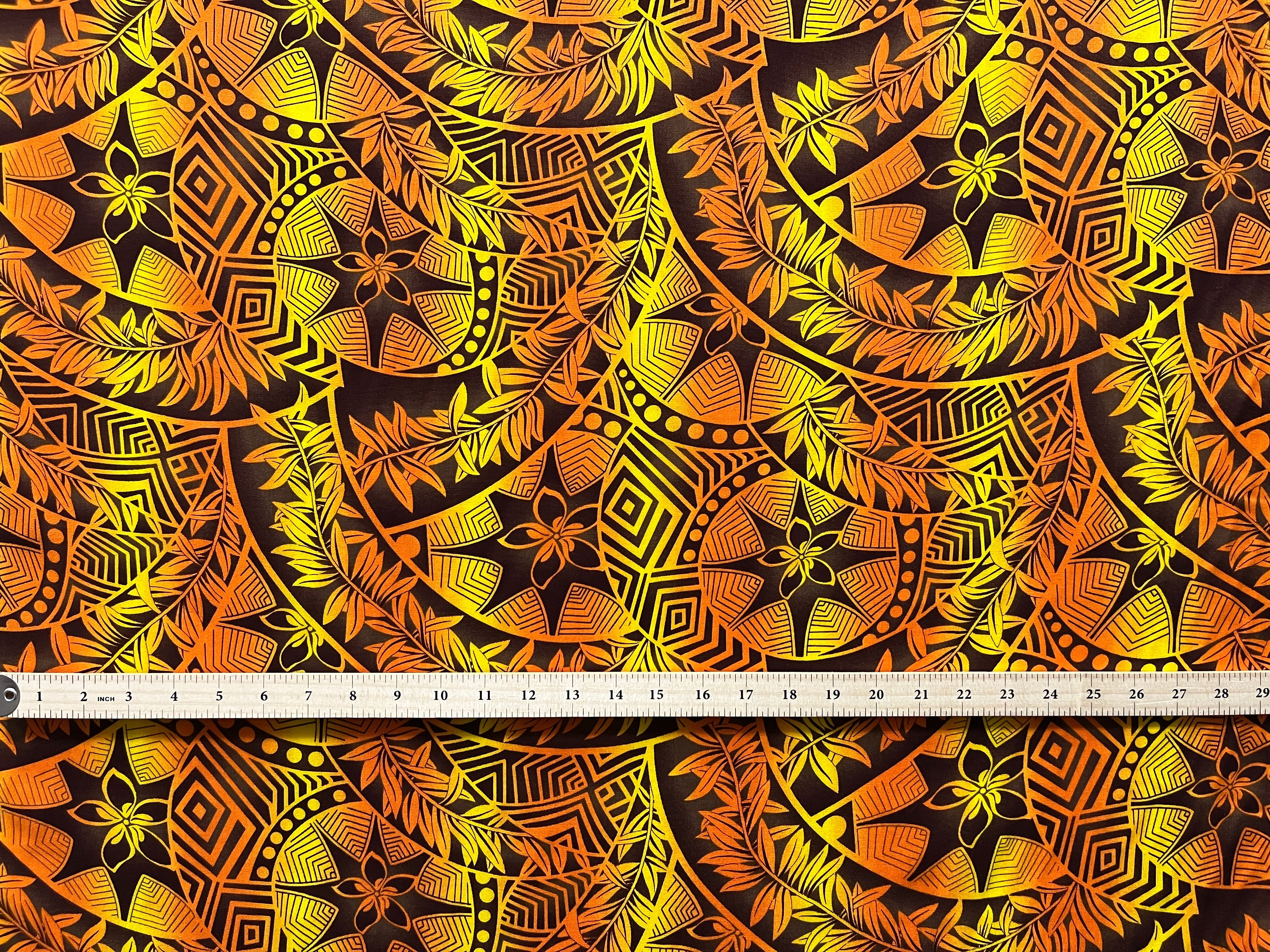 Plumeria Star Design Rayon Fabric | Islands Fabric