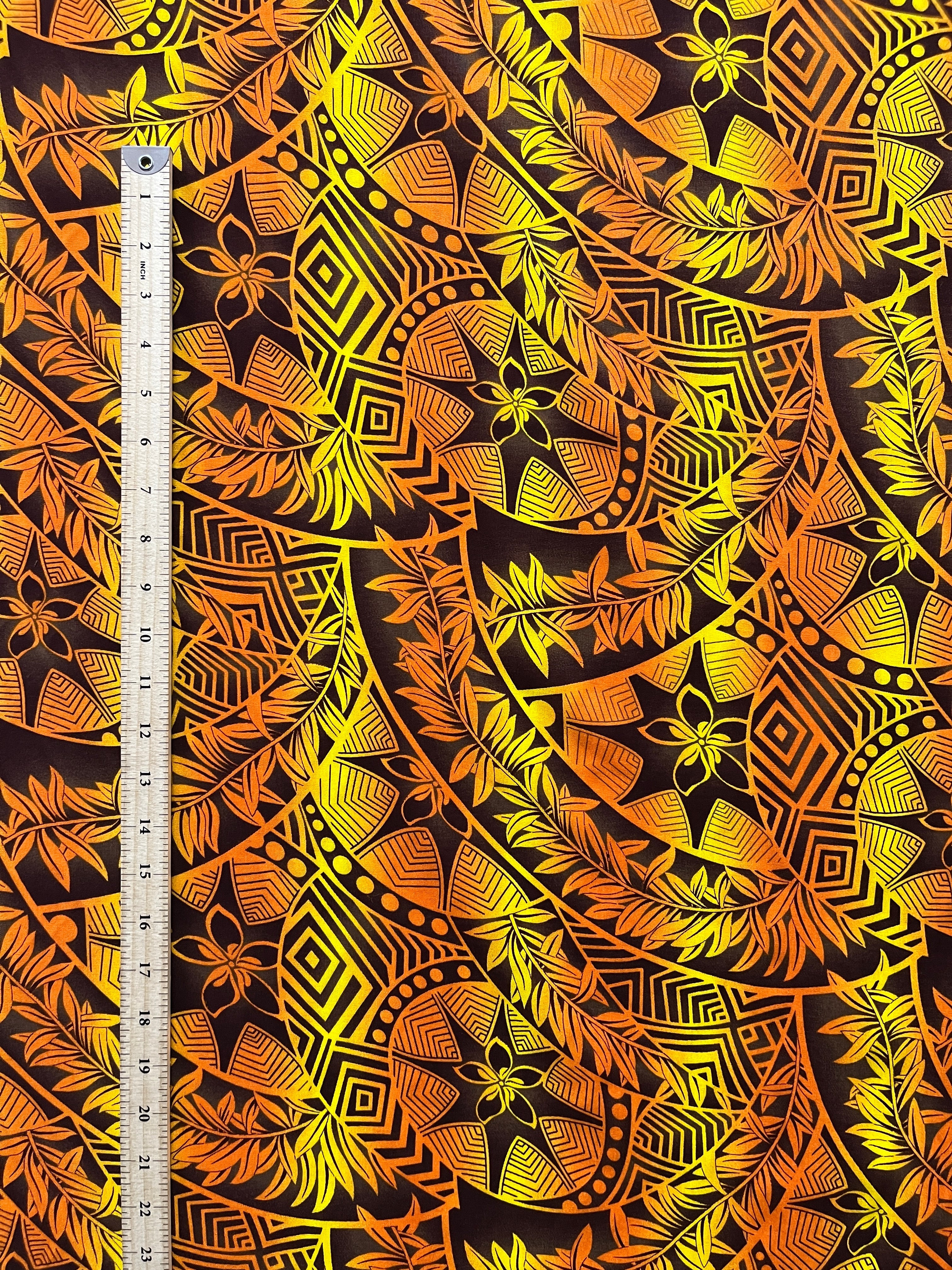 Plumeria Star Design Rayon Fabric | Islands Fabric