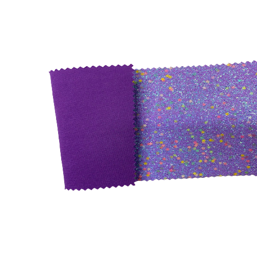 Lavender Iridescent Stardust Glitter Vinyl Fabric