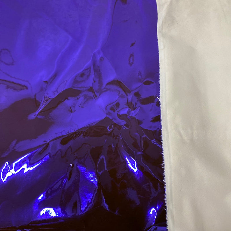 Purple Chrome Reflective Mirror Vinyl Fabric