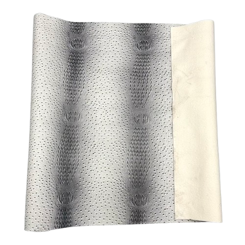 Stone Gray Gatorich II Faux Leather Vinyl Fabric