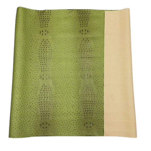 Olive Green Gatorich Faux Leather Vinyl Fabric