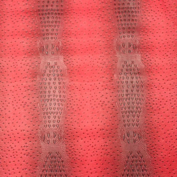 Red Gatorich II Faux Leather Vinyl Fabric