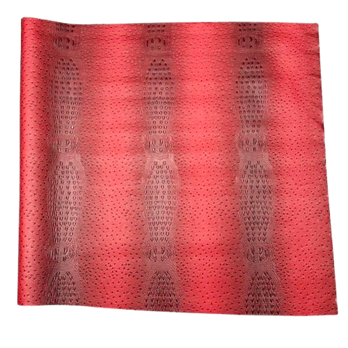 Red Gatorich II Faux Leather Vinyl Fabric