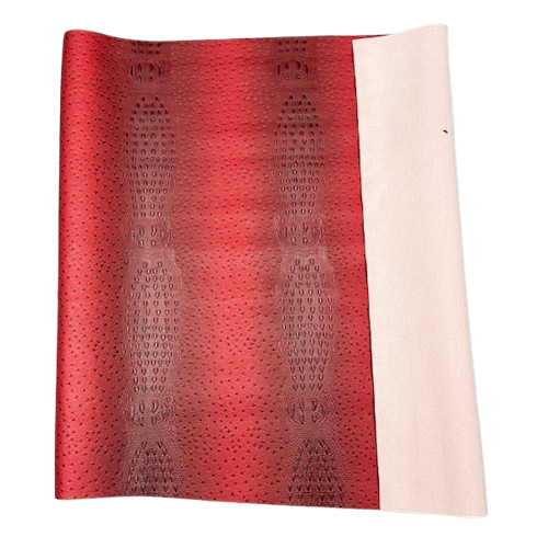 Red Gatorich II Faux Leather Vinyl Fabric