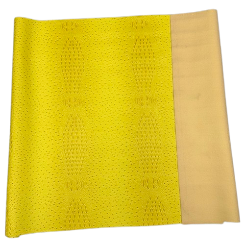 Yellow Gatorich Faux Leather Vinyl Fabric