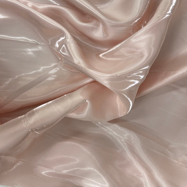 Crystalized Reflective Liquid Bridal Satin Fabric