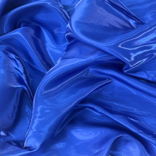 Crystalized Reflective Liquid Bridal Satin Fabric