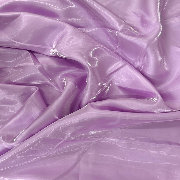 Crystalized Reflective Liquid Bridal Satin Fabric