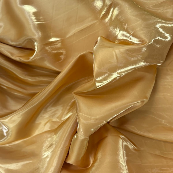 Crystalized Reflective Liquid Bridal Satin Fabric | Spandex Palace