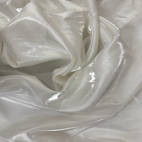 Crystalized Reflective Liquid Bridal Satin Fabric