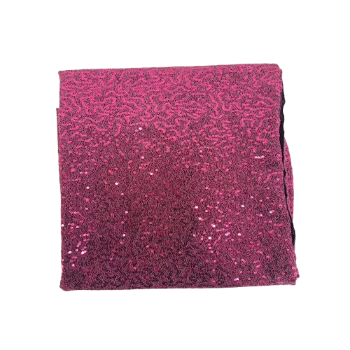 Fuchsia Pink Metallic Lurex Embroidered Sequins Fabric