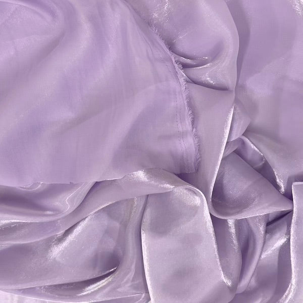 Crystalized Reflective Liquid Faux Silk Chiffon Fabric