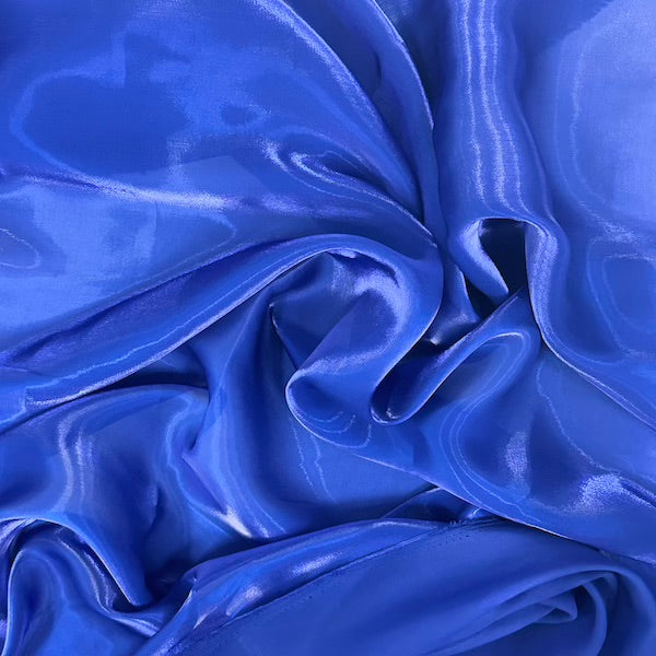 Crystalized Reflective Liquid Faux Silk Chiffon Fabric