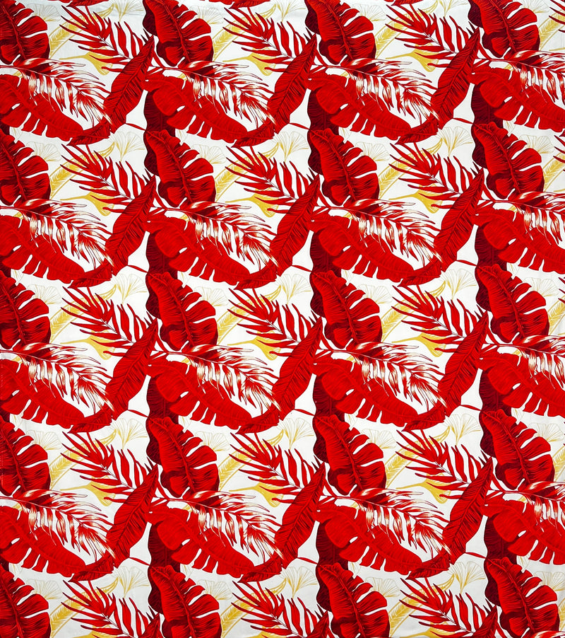 Tropical Leaves All Over design Fabric | Cotton