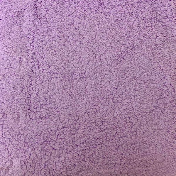 Lavender Purple Sherpa Faux Fur Fabric