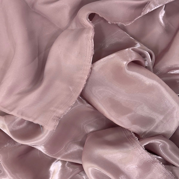Crystalized Reflective Liquid Faux Silk Chiffon Fabric