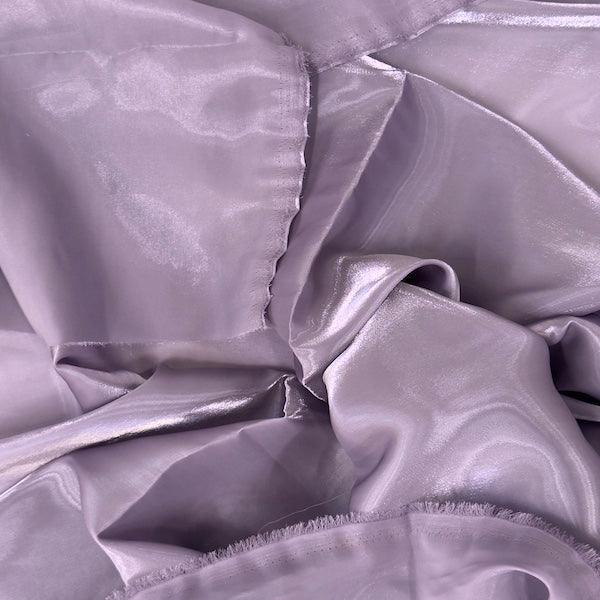 Crystalized Reflective Liquid Faux Silk Chiffon Fabric