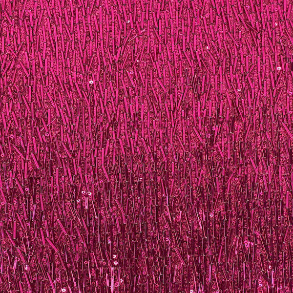 French Fringe Stretch Sequins Fabric