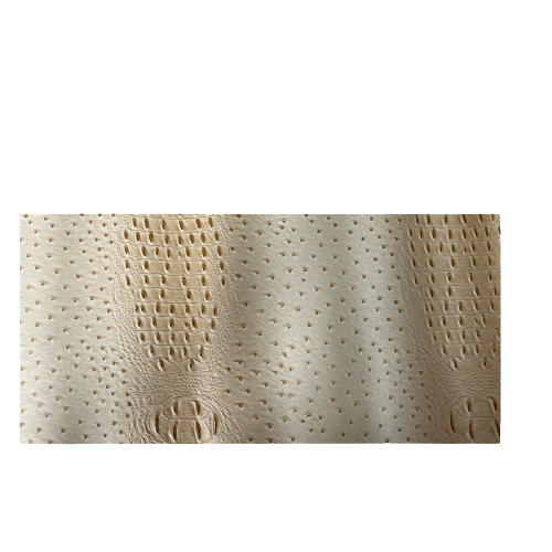 Beige Gatorich Faux Leather Vinyl Fabric