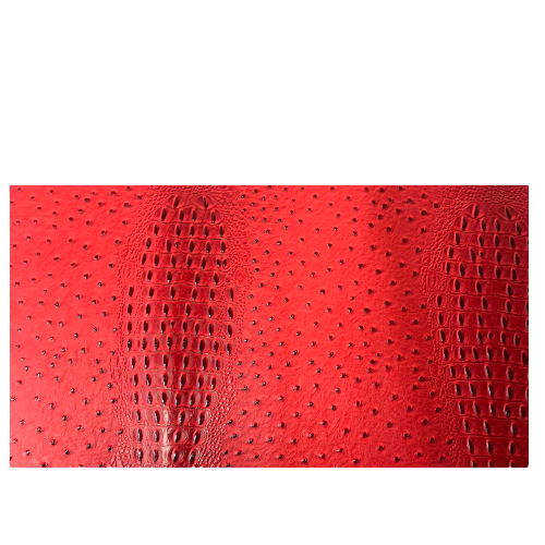 Ruby Red Gatorich Faux Leather Vinyl Fabric