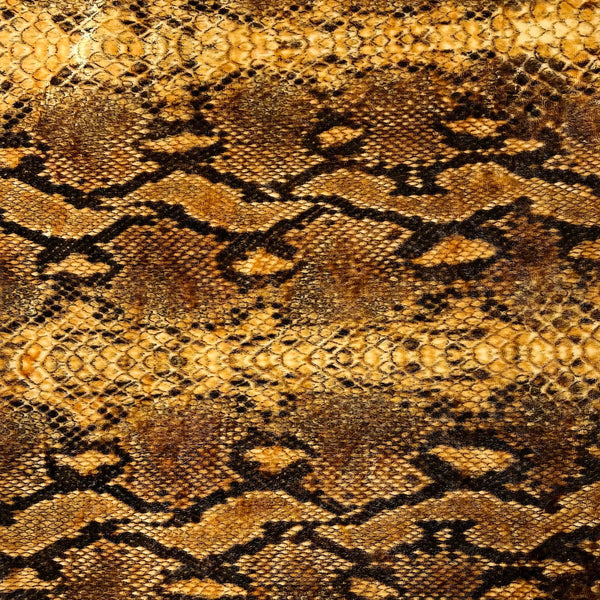 Snakeskin Printed Stretch Velvet Spandex Fabric