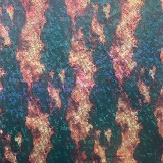 Aurora Light Tye Dye 4 Way Stretch Hologram Foil fabric| Spandex Palace